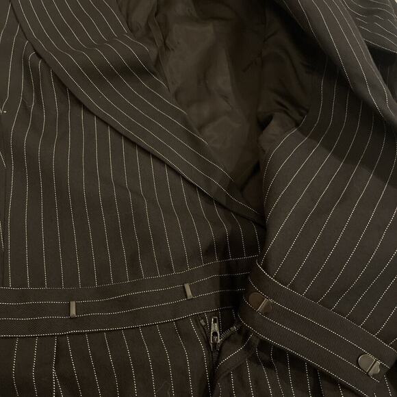 Ralph Lauren Collection Purple Label Pinstripe Blazer Jumpsuit 6 Pant Runway $3k - Picture 9 of 12